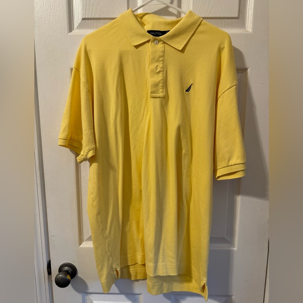 Men’s Nautica polo style shirt yellow XXL